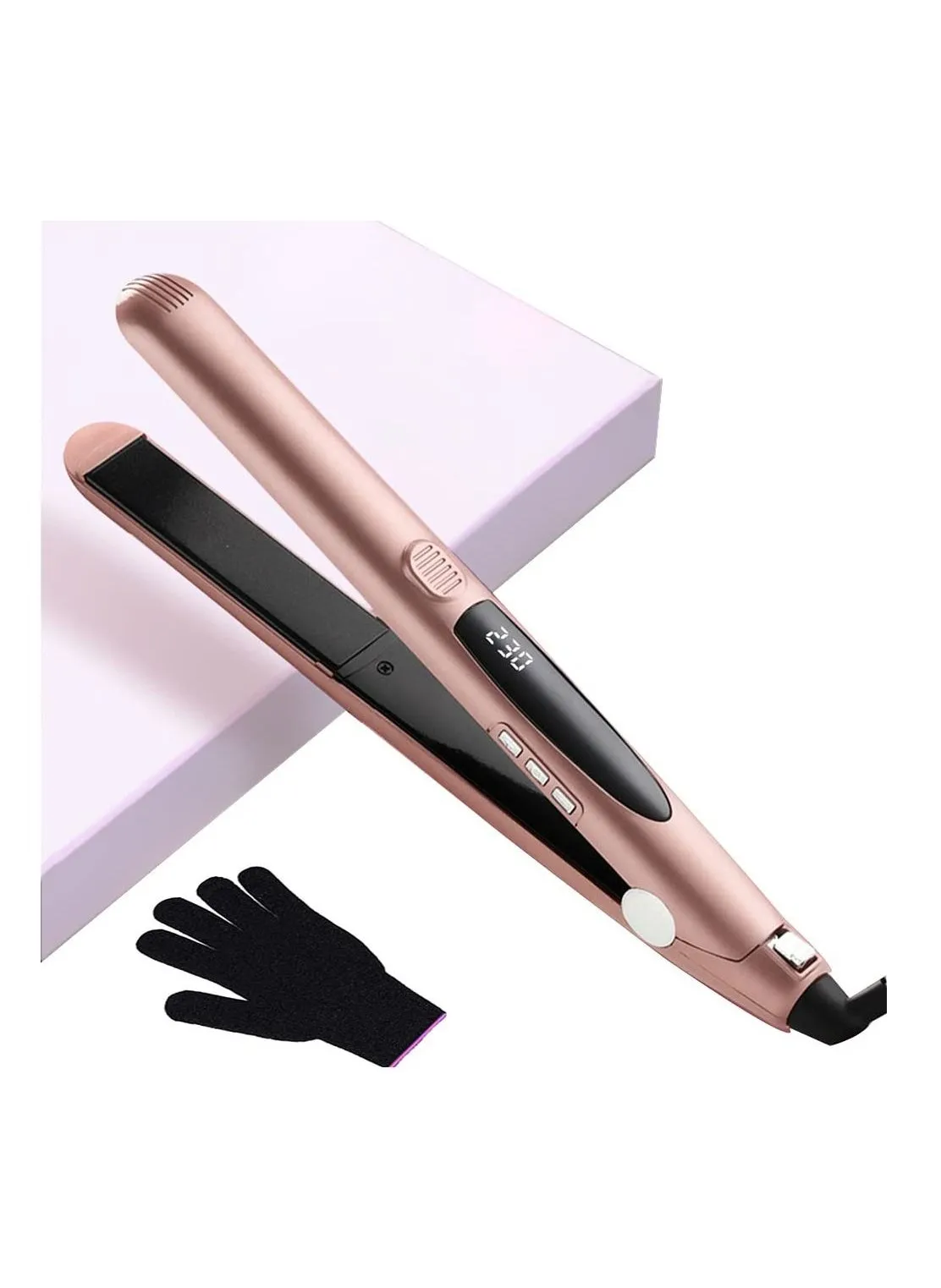 Hair Straighteners, Professional Straightening with LCD Digital Display 140℃-230℃ Adjustable Temperature Ceramic Plates for All Types, Instant Heat-1