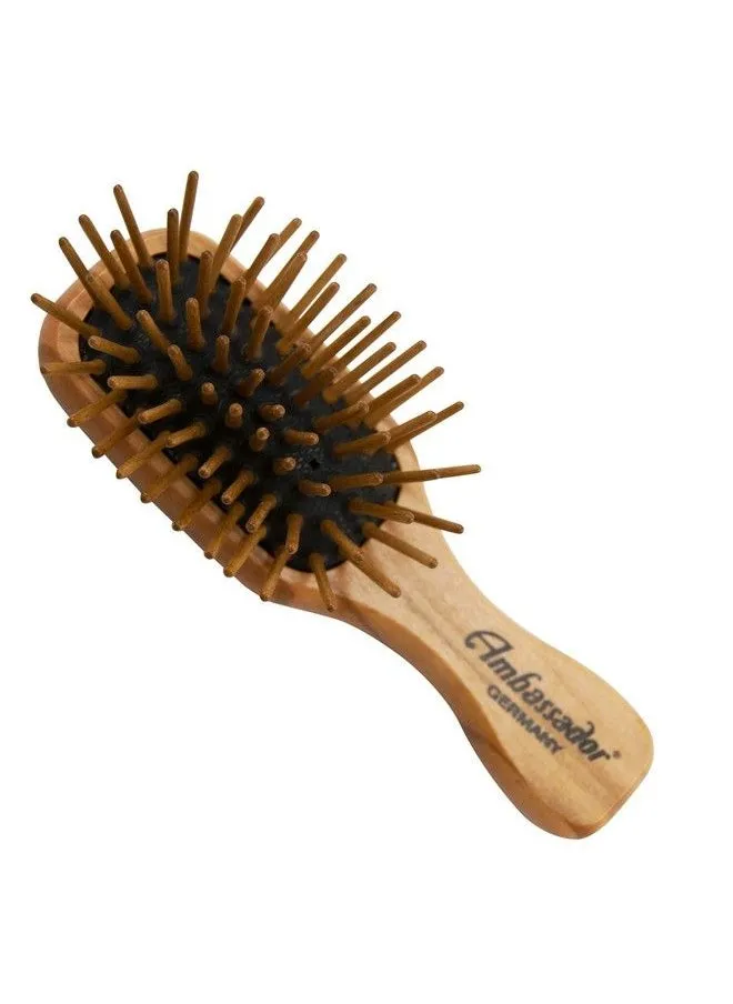 Hairbrush Olivewood Mini Wood Pins 1 Hairbrush-1