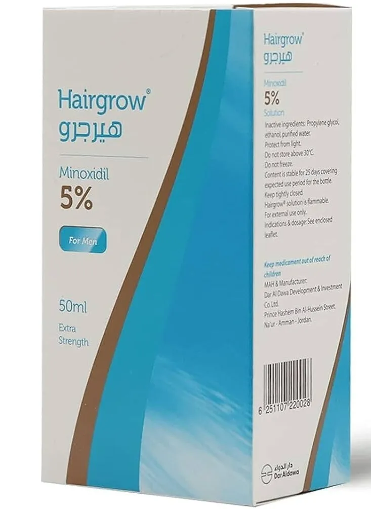 HAIRGROW MINOXIDIL 5% محلول لإعادة نمو الشعر 50 مل-2