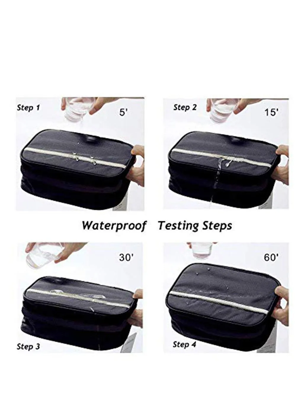 Hanging Toiletries Bag Travel Waterproof Toiletry Wash Bag Hangable and Fold up Out Shaving Cosmetic Kit-2