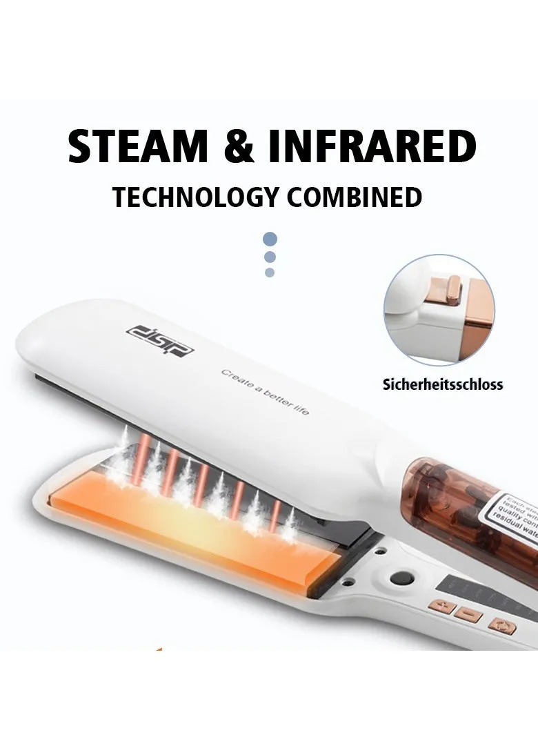 Home Use Two-in-one Infrared Steam Splint For Straight And Curly Hair-2