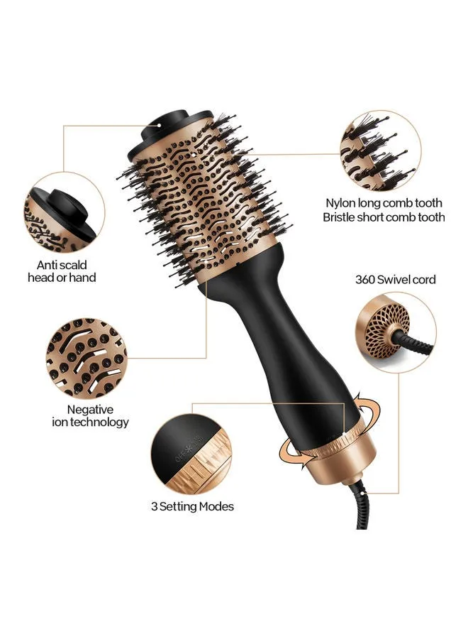 Hot Air Multifunctional Brush Black/Gold-2