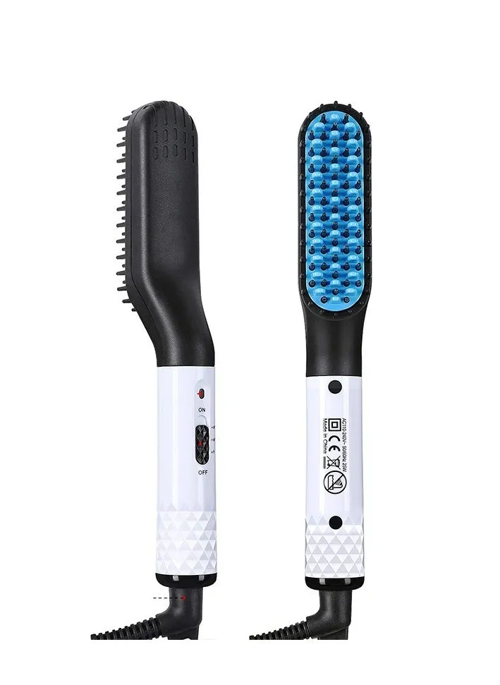 Hot Comb Straightener Electric Negative Ion Heating Comb For Men Beard Hair Straightening Brush Wet Dry Use Quick Hair Styler-1