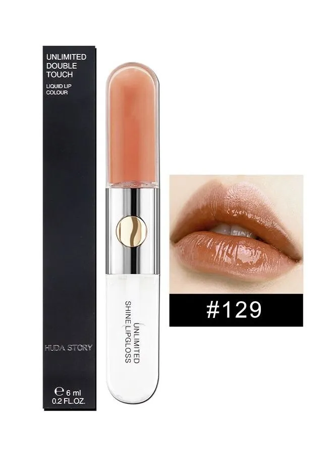 HUDA STORY Matte Liquid Lipstick with Clear Lip Gloss Mirror, Dual Ended Lip Color Long Lasting Non Sticky Lip Stain High-Pigment Light Nude Lip Stick Double Effect 24 Hour Superstay Lip Makeup-2