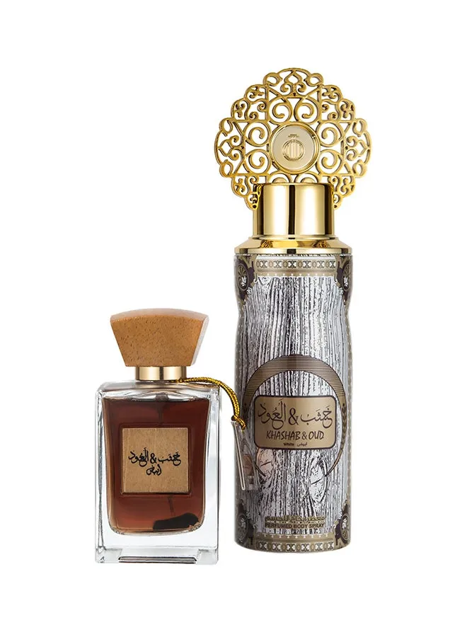 طقم هدايا عطر خشب العود الأبيض-1