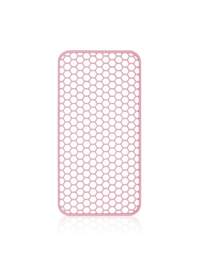 Large Heat Resistant Mat For Hair Styling Tools Silicone Heat Pad For Curling Iron Portable Travel Flat Iron Mat For Hair Straightener Curler Wand Hot Waver (Pink)-1