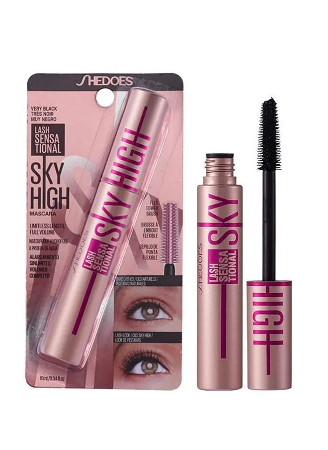 Lash Sensational Sky High Mascara, Makeup Long Thick Curling Lengthening, Waterproof Mascara Cosmetic Black 10ML-1