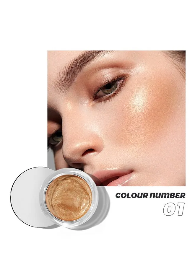 Liquid Blush Eyeshadow Lying Silkworm Brightening Lips and Cheeks Dual Facial Natural Fine Flash Highlight, Smooth Fine Blendable Blush for Cheeks, Eyes and Lips to Brighten Skin Tone(01#)-1