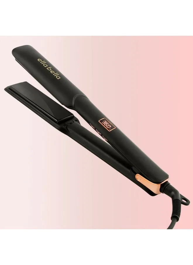 Lla Bella® Ceramic Flat Iron Hair Straightener • Professional Straightening Iron • Digital Display To Accurately Control Temperature • As Featured In Good Housekeeping-1