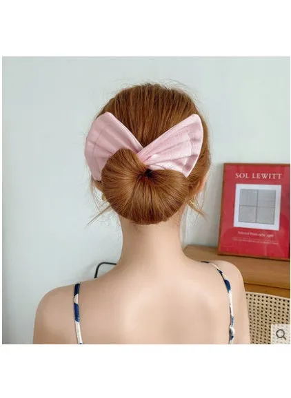 Magic Twist Hair Bun Maker Butterfly Knot 6# pink twist hair-1