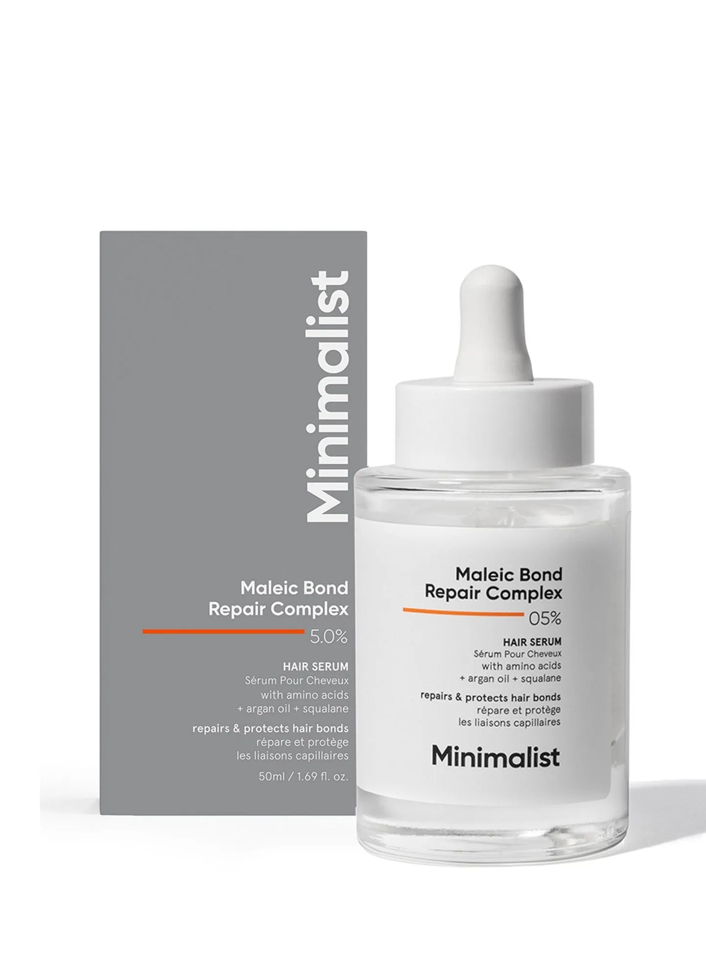 مصل الشعر Minimalist Maleic Bond Repair Complex 05% لإصلاح الشعر التالف-1