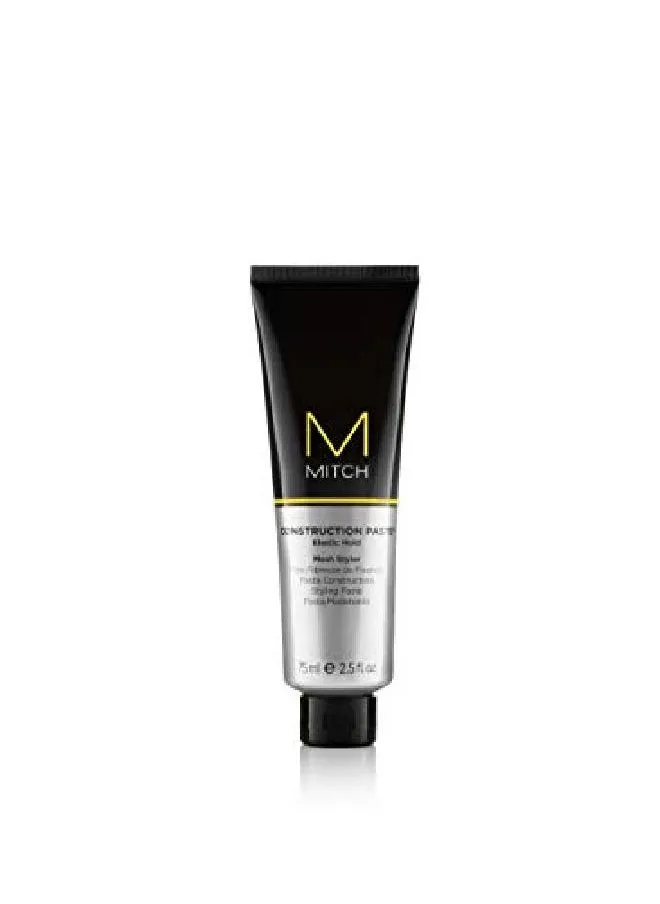 Mitchell Mitch Construction Paste For Men, Flexible Hold, Crunchfree, Flakefree Finish, For All Hair Types + Short To Medium Hair-1