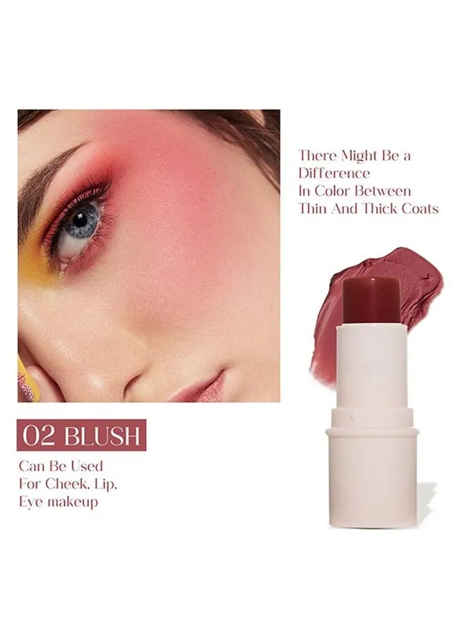 Multi Function Blush Stick 02, Create Smooth Makeup For Cheeks, Lips, and Eyes, Can Easily Be Worn Alone or Under Makeup, Perfectly Blends Into Liquid Foundation, Suitable For Every Skin Tone-1