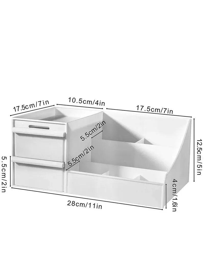 متعددة الوظائف الأعلى مستحضرات التجميل ومستحضرات التجميل تخزين مربع طاولة خلع الملابس مع درج .-1