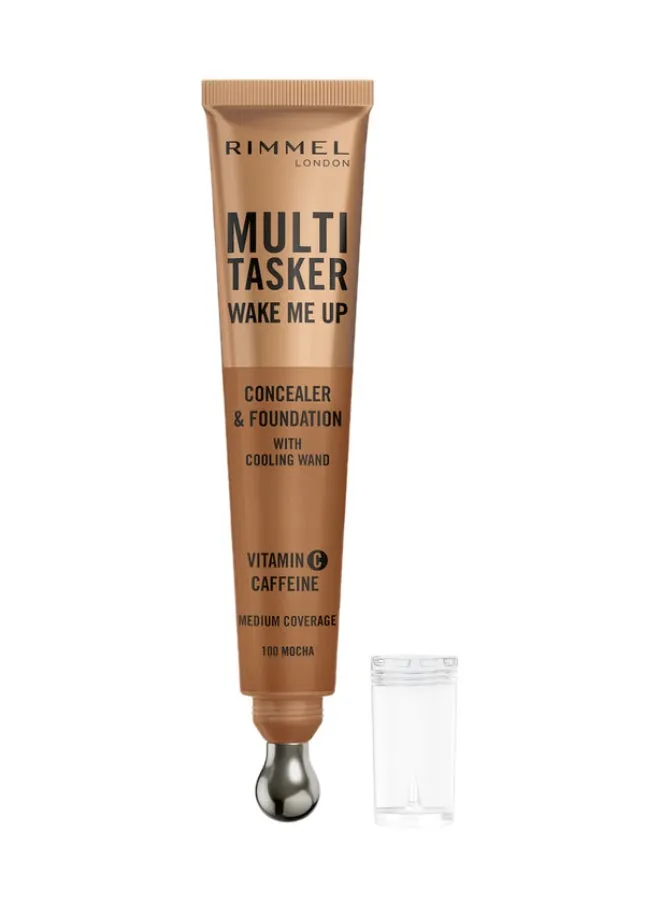 Multi-Tasker Wake Me Up Concealer & Foundation - 100 - Mocha, 20ml-1