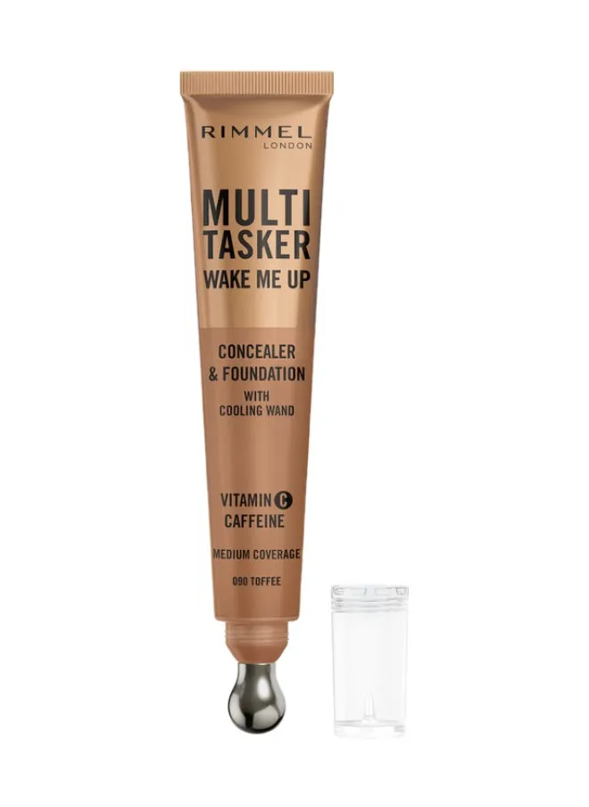 Multi-Tasker Wake Me Up Concealer & Foundation - 90 - Toffee, 20ml-1