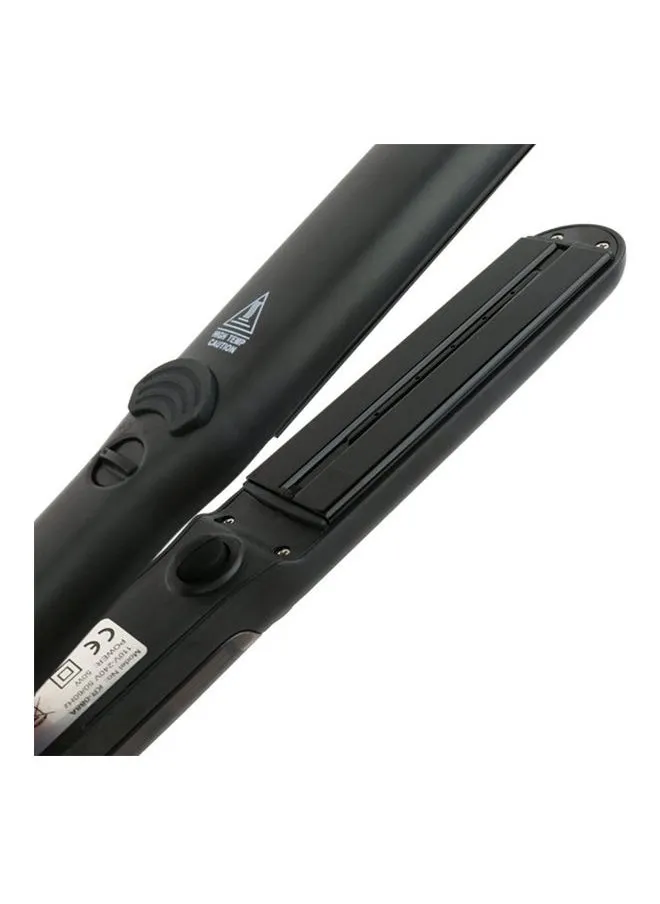 Multifunctional Ceramic Steam Hair Straightener Black-2