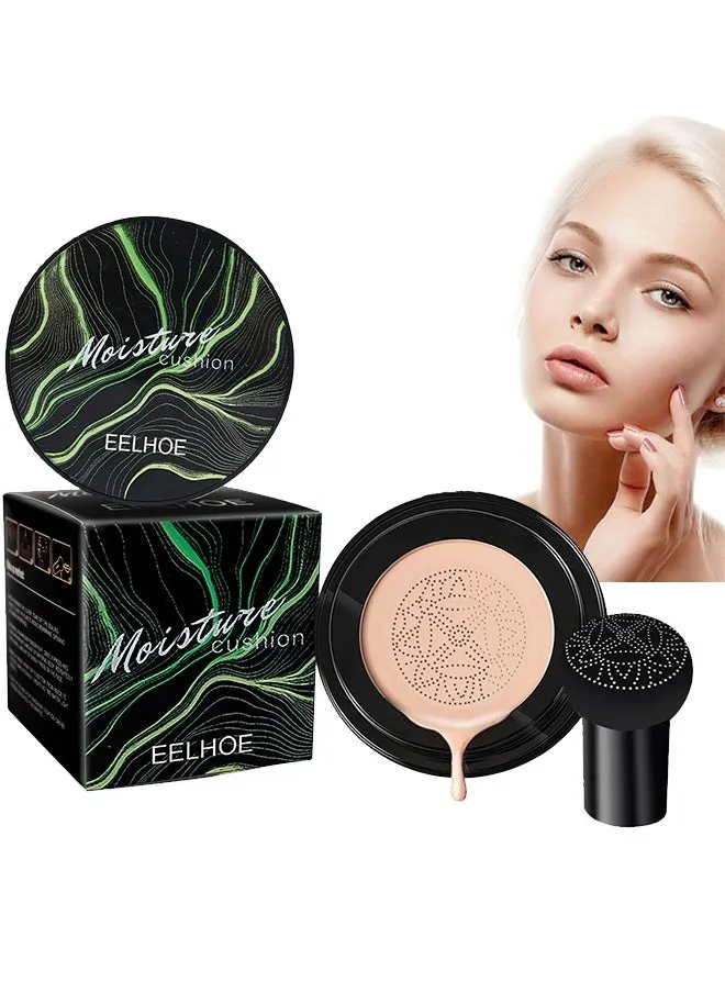 Mushroom Head Air Cushion BB Cream Foundation CC Cream Foundation Makeup Moisturizing BB Cream Liquid Foundation, Concealer Lasting Makeup Foundation Even Skin Tone Makeup Base Primer(Natural)-1