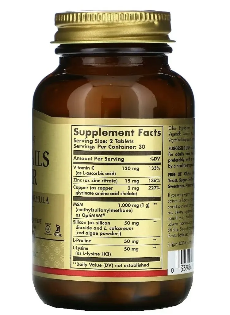 Nails & Hair, Advanced MSM Formula, 60 Tablets-2