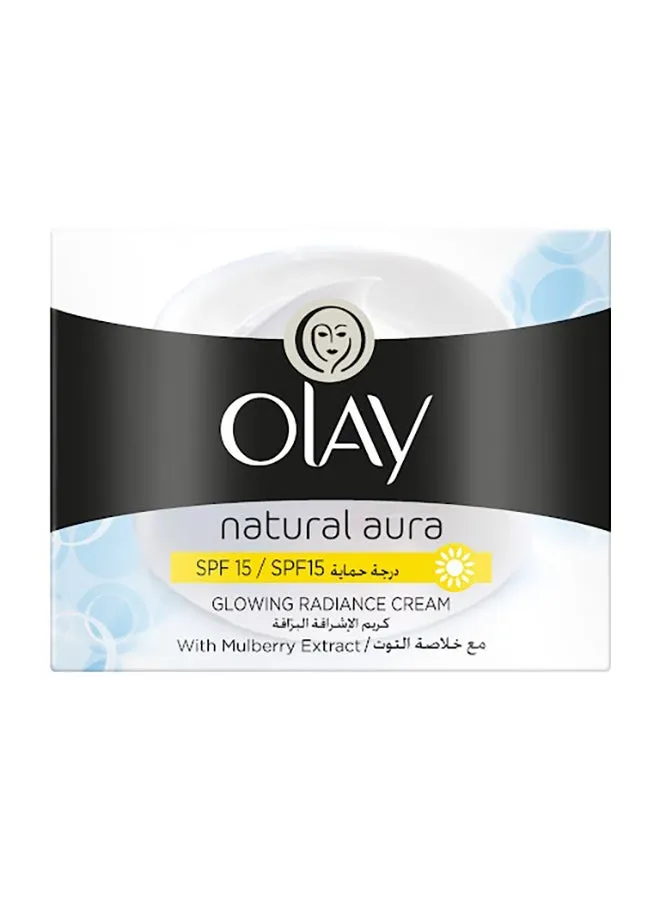 كريم التألق المتوهج Natural Aura Day SPF 15 مع خلاصة التوت 50 جرام 50جرام-1