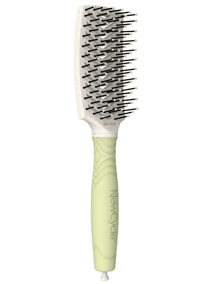 Newcycle Vented Scalphugging Hair Brush With Ionic Bristles And Made From 100% Recycled Material (Except Bristles)-1