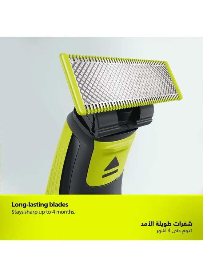 شفرة بديلة OneBlade 3 QP630/51 أخضر/فضي-2