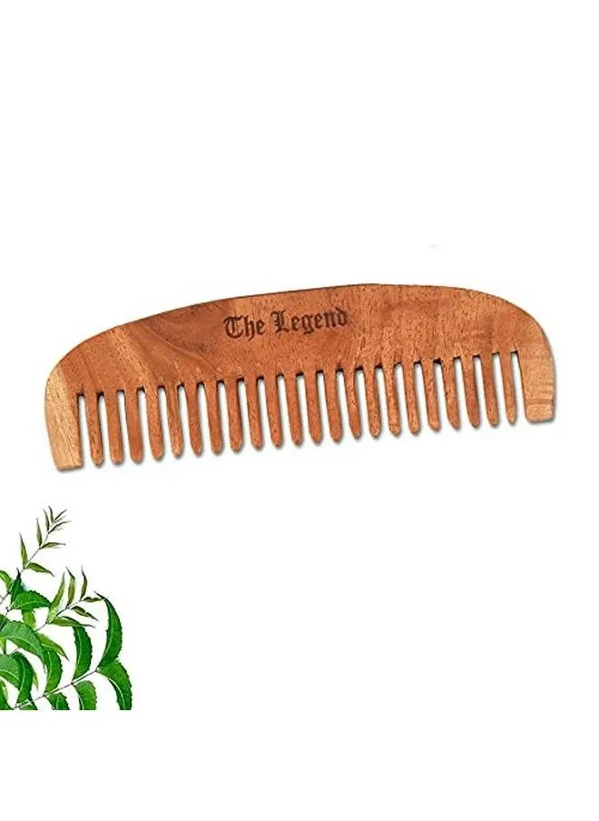 Organic Pure Neem Wood Comb (Fine Teeth)-1