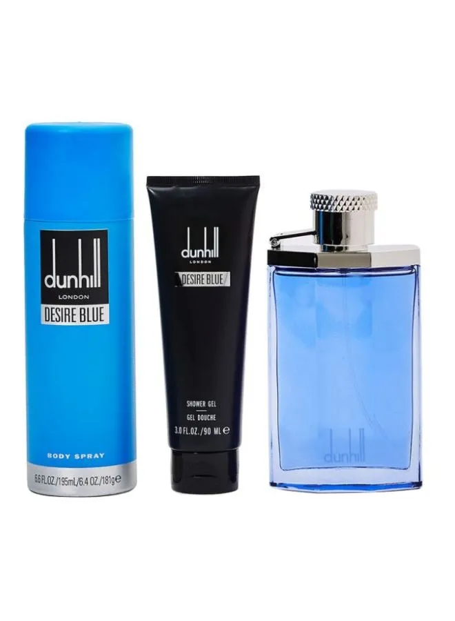 حزمة من 3 قطع من طقم هدايا ديزاير بلو Body Spray 195,EDT 100, Shower Gel 90ملليلتر-1