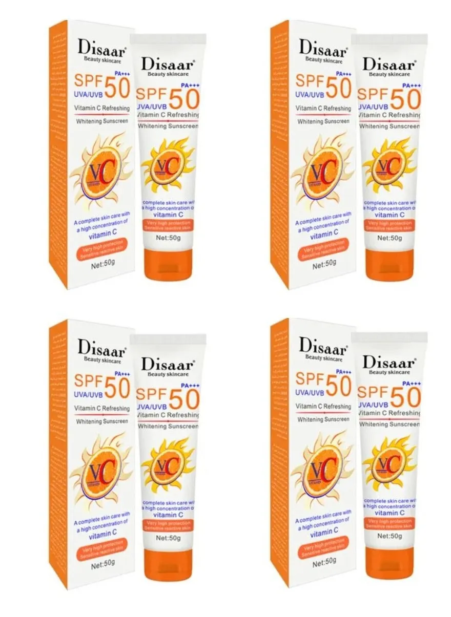 Pack Of 4 Pieces Vitamin C Refreshing SPF 50 PA+++Sunscreen 50g-1