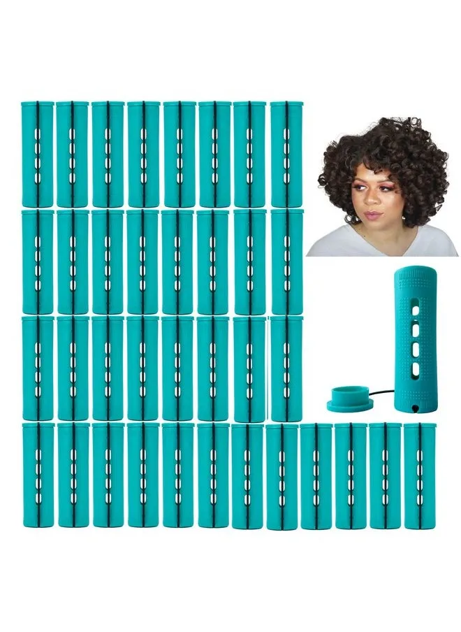 Perm Rods Jumbo 36 Pcs Extra Large Size Hair Rollers For Natural Hair Long Short Hair Styling Tool Hair Curlers (Green)-1