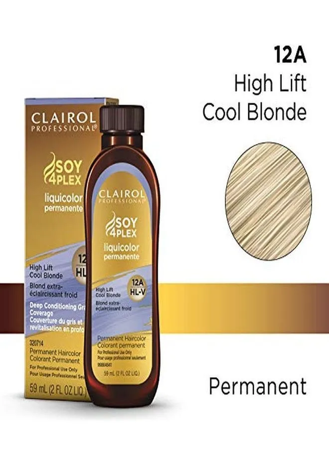 Permanent Liquicolor For Blonde Hair Color, 12A High Lift Cool Blonde, 2 Oz-2