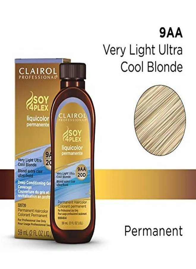 Permanent Liquicolor For Blonde Hair Color, 9Aa Very Light Cool Blonde, 2 Oz-2