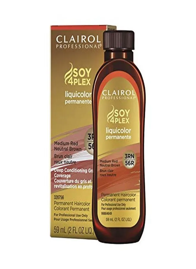 Permanent Liquicolor For Dark Hair Color, 3Rn Medium Red Neutral Brown, 2 Oz.-1