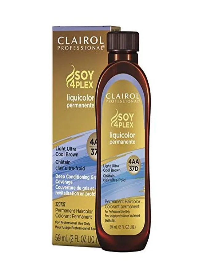 Permanent Liquicolor For Dark Hair Color, 4Aa Medium Ultra Cool Brown, 2 Oz.-1