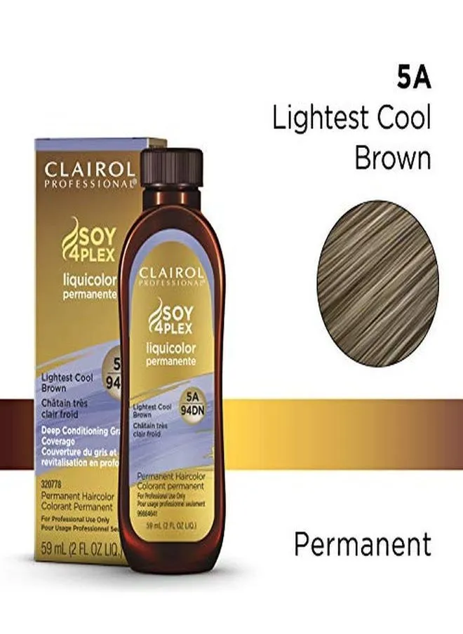 Permanent Liquicolor For Dark Hair Color, 5A Lightest Cool Brown, 2 Oz.-2