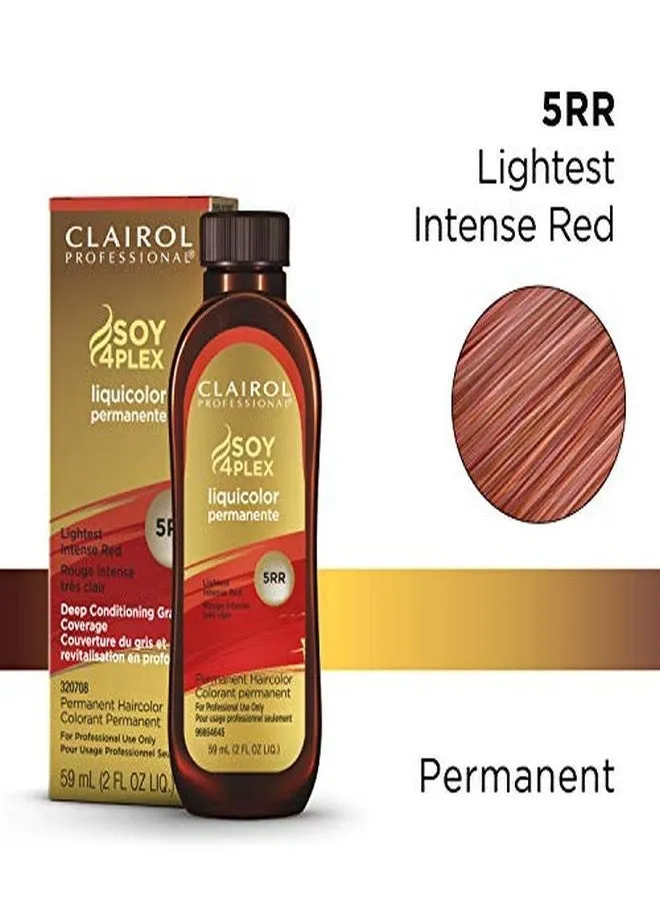 Permanent Liquicolor For Dark Hair Color, 5Rr Lightest Intense Red, 2 Oz.-2