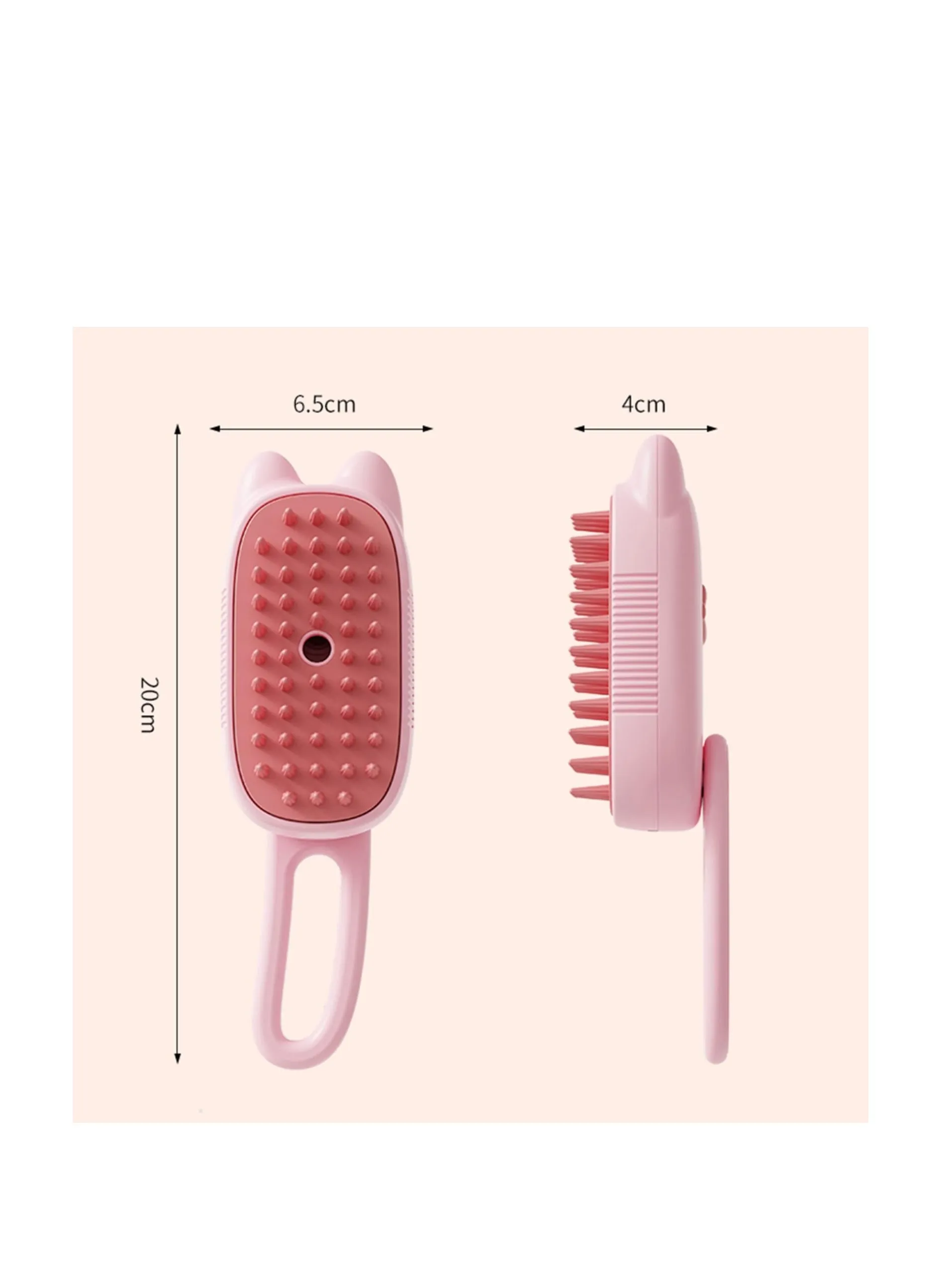 Pet Hair Care Tool, Hair Cleaner Brush, Gently Removes Loose Undercoat and Tangled Hair, Pet Grooming Brush-Pink, Comb for Grooming Long Haired & Short Haired Dogs, Cats, Rabbits, & More-2