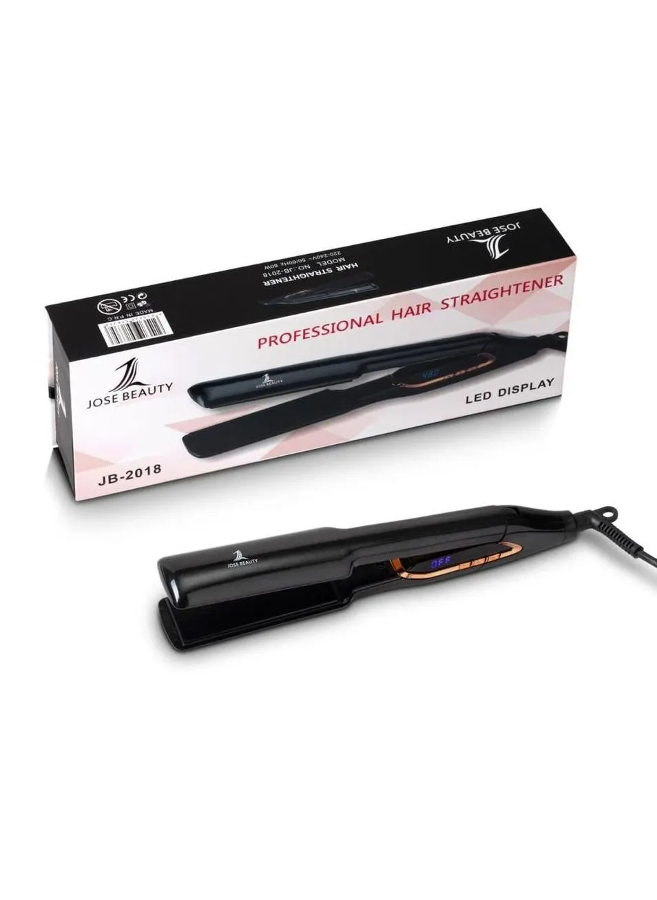 Professional ceramic hair straightener with LED display F480-2