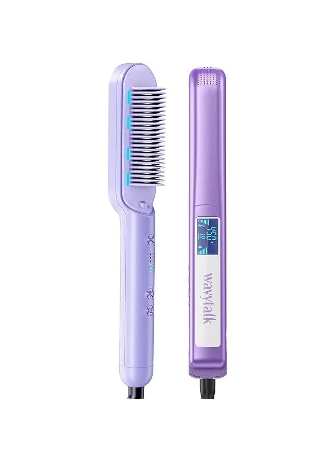 Professional Ionic Hair Straightening Brush - Wavytalk Pro Flat Iron-1