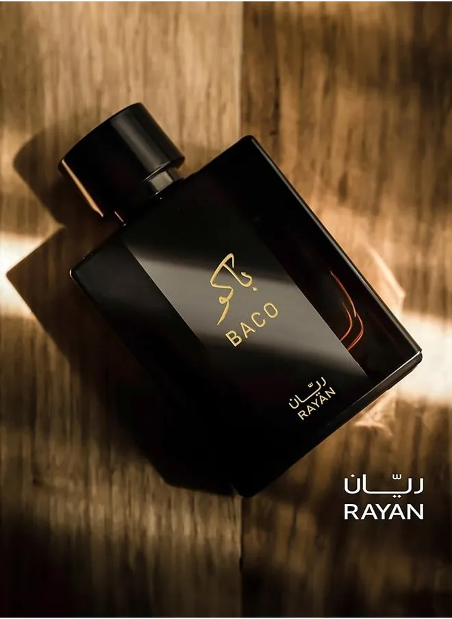 عطر ريان باكو، عطر يدوم طويلاً للرجال، 100 مل أو دي بارفان للرجال، عطر عربي مثالي للرجال وهدية مثالية لجميع المناسبات، عطر ريان ليذر والعطار مع 3 أنواع من الروائح-2