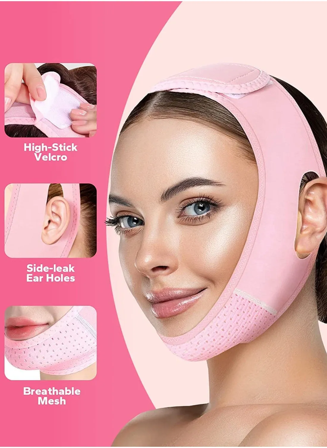 Reusable V Line Lifting Mask, Double Chin Reducer,Chin Strap,Face Belt,Lift And Tighten The Face To Prevent Sagging, Create A V Shaped Face Full Of Vitality-1