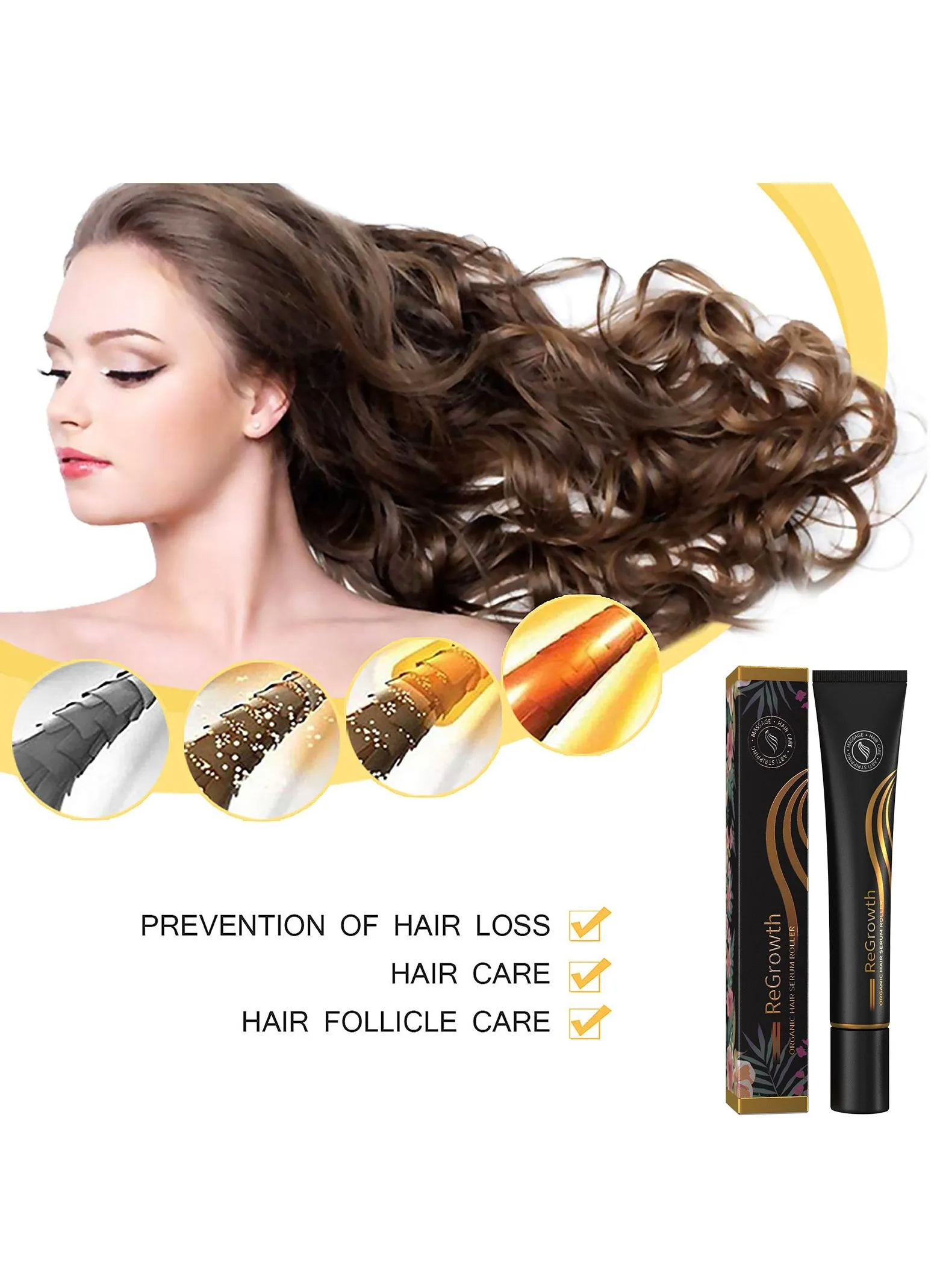 Rollerball Hair Growth Solution Advanced hair growth products for effective hair loss treatment easy to use hair growth rollers for thicker fuller hair-1