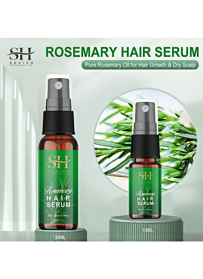 Rosemary Hair Serum，Rosemary Water Daily Strengthening Mist, with Peppermint and Rosemary Essential Oils to Strengthen Strands and Promote Hair Growth, for all Hair Types（30ml）-2