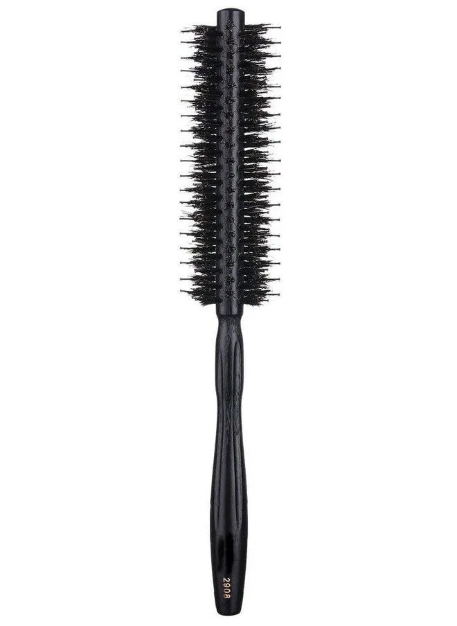 Round Brush With Natural Boar And Nylon Bristles Small Volumizing Hair Brush 1.5 Inch Diameter Barrel-1