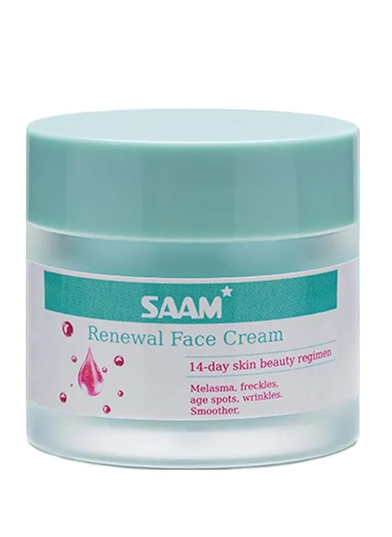 Saam Face Cream,Saam Cosmetics Cream Dark Spots Cream,Saam Renewal Face Cream 50g for Melasma and Freckles Treatment for All Skin Types,Anti-wrinkle Face Cream,saam Renewal Face Cream Korean-1