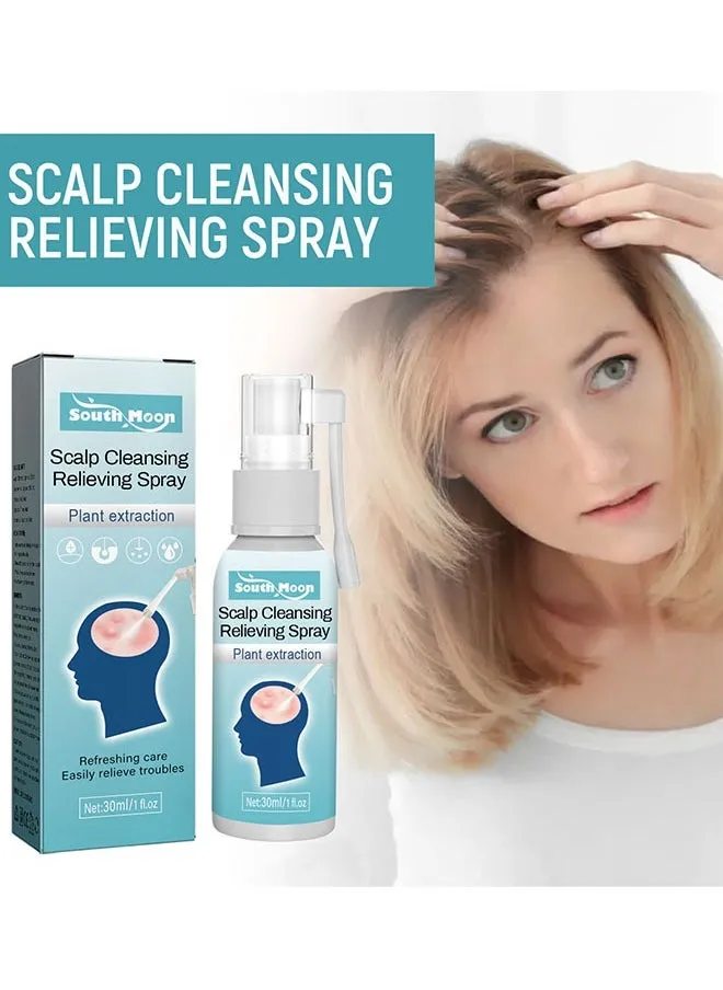 Scalp Cleansing Relieving Spray Plant extraction Scalp Care Spray Moisturizing and Cleaning Scalp Dense Hair Repairing Skin Moss Care Spray-2