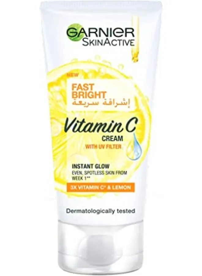 كريم SkinActive Fast Bright مع 3x فيتامين C ليمون أبيض 100 مل 100ملليلتر-1