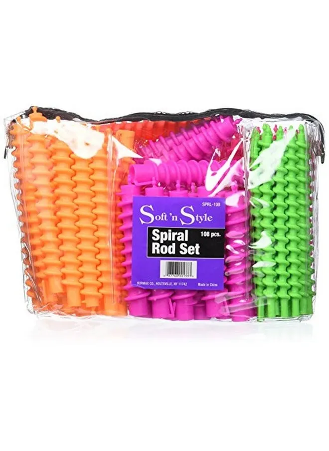 Soft 'N Style 108 Piece Spiral Rod Set-1