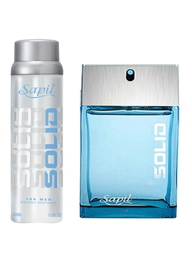 طقم هدية مكون من مزيل عرق معطر صلب EDT Perfumed Deodorant 200ml, EDT 100ml-1