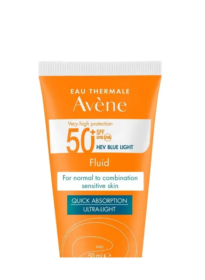 SPF 50+ Fluid Eau Thermale Avène 50ml-2